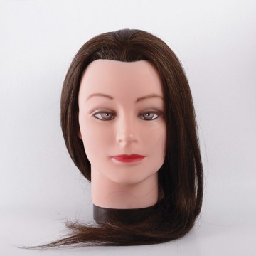 Cabeza maniqui cabello 100% humano 55-60cm perfect beauty