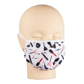 Mascarilla tela higiénica reutilizable peluqueria p8