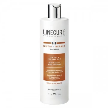Linecure champu nutri-repair capara cabello seco y dañado