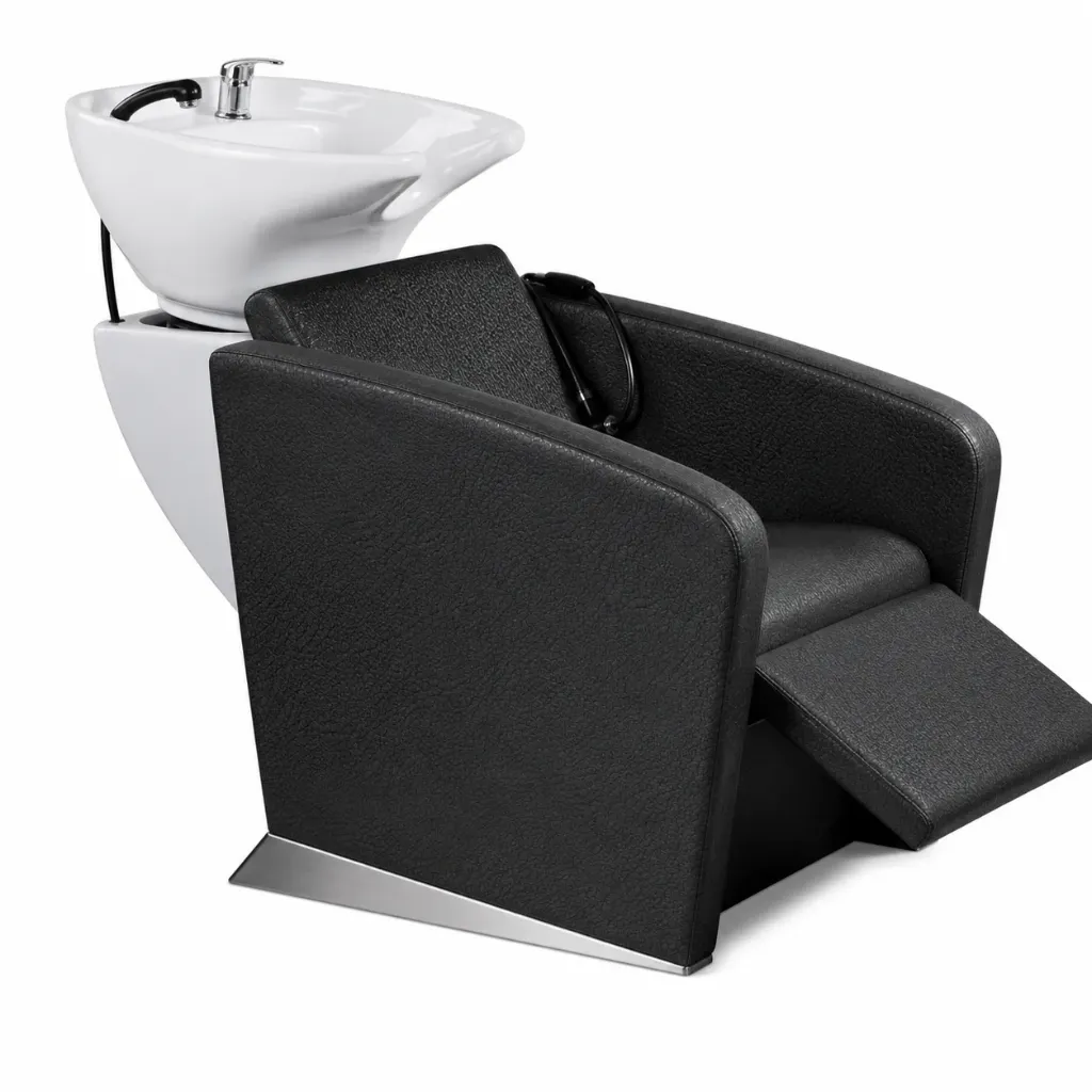 Lavacabezas Bali Electrico Negro Textura Acero MH Cosmetics