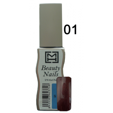 MH Cosmetics Gel Polish Dark Temptation Magnéticos (01 GRANATE OSCURO PLATA)