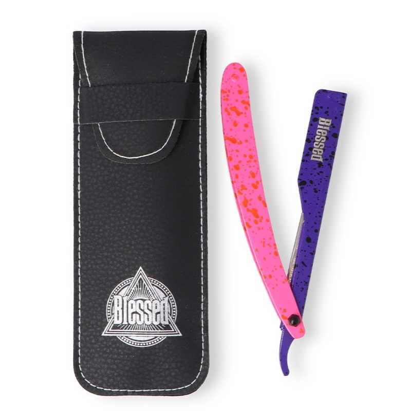 Navaja afeitar neon lila + rosa Blessed