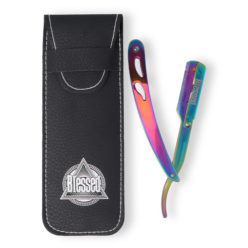 Navaja de mariposa mango metal camaleon Blessed