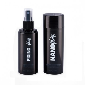 [8435138433062] Pack Nanofibers Keratin Hair Fibers And Fixing Spray (MARRON)