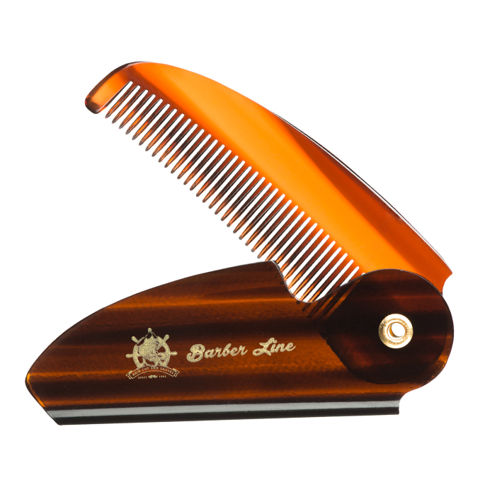 Peine Concha Plegable Barba - Bigote Barber Line