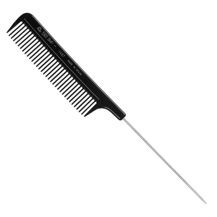 Peine con púa metal púas anchas 21.5cm