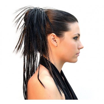 [AAA327] Postizo Aloe Sangra (1/2 negro)