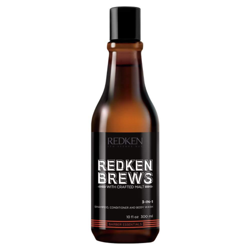 Redken Brews 3In1 - Champú, Acondicionador Y Gel De Ducha
