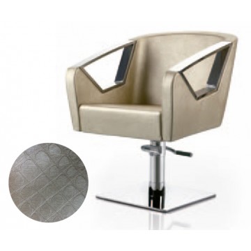 [623031] Sillon Helsinki Gris Plata Textura Agua MH Cosmetics