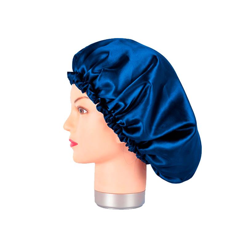 [8435138445560] Sleeping Cap - Gorro de satén anti frizz (AZUL)