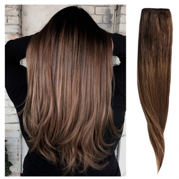 [8435303640769] Extensiones De Pelo Cortina Californiana MH Cosmetics (6/12 castaño californiano)