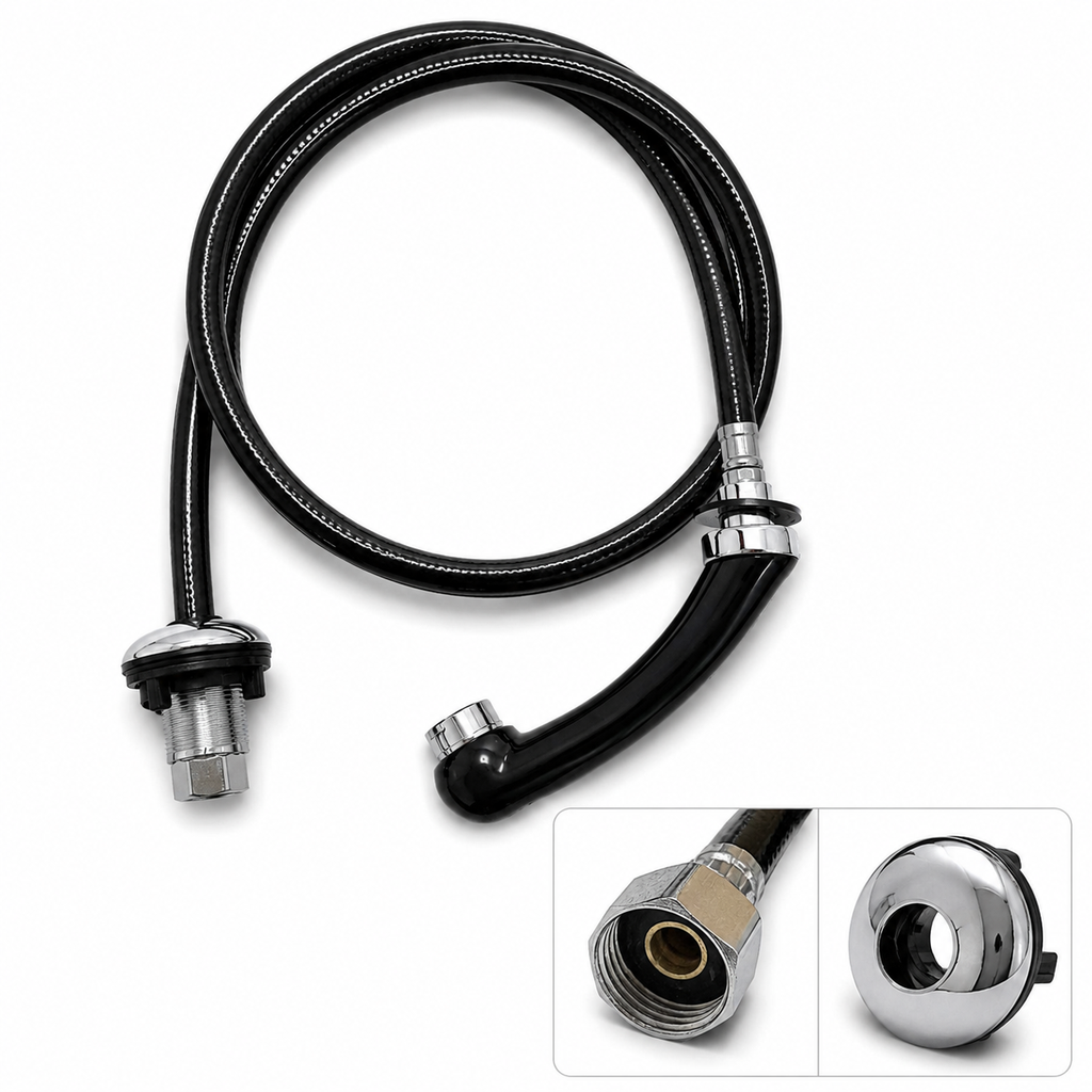 [8435303672708] Ducha + Manguera + embellecedor negro H
