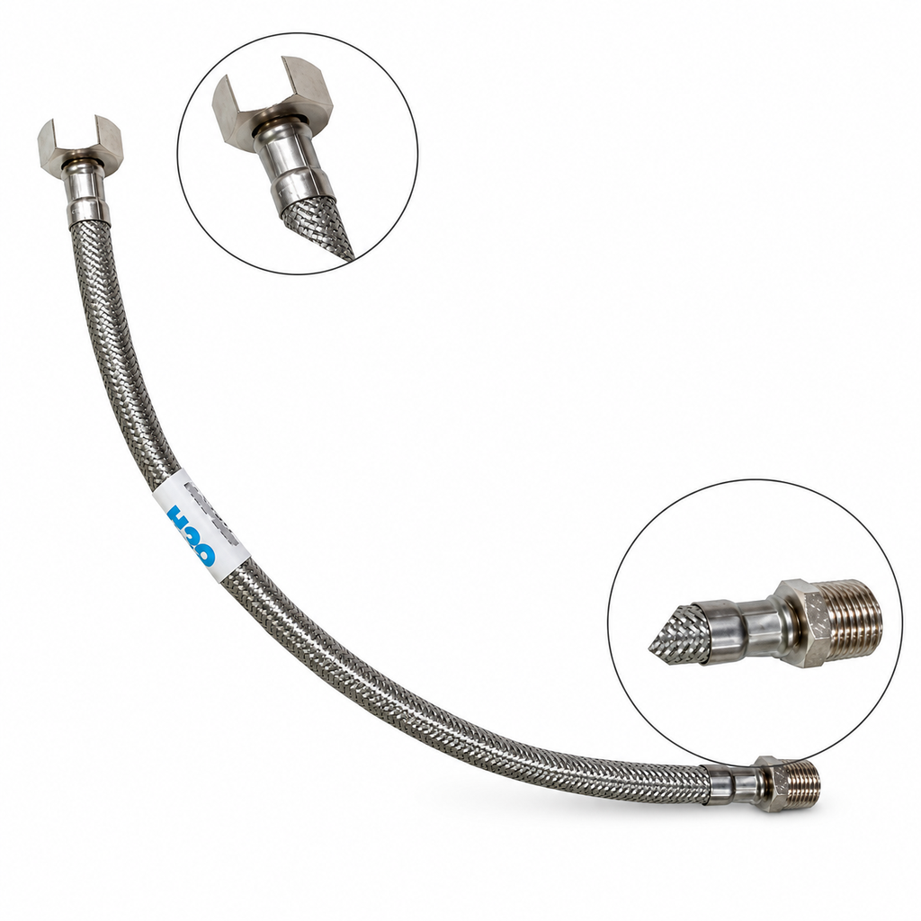 Latiguillo conexion flexible acero inox macho 3/8 - hembra 3/8 30 cm