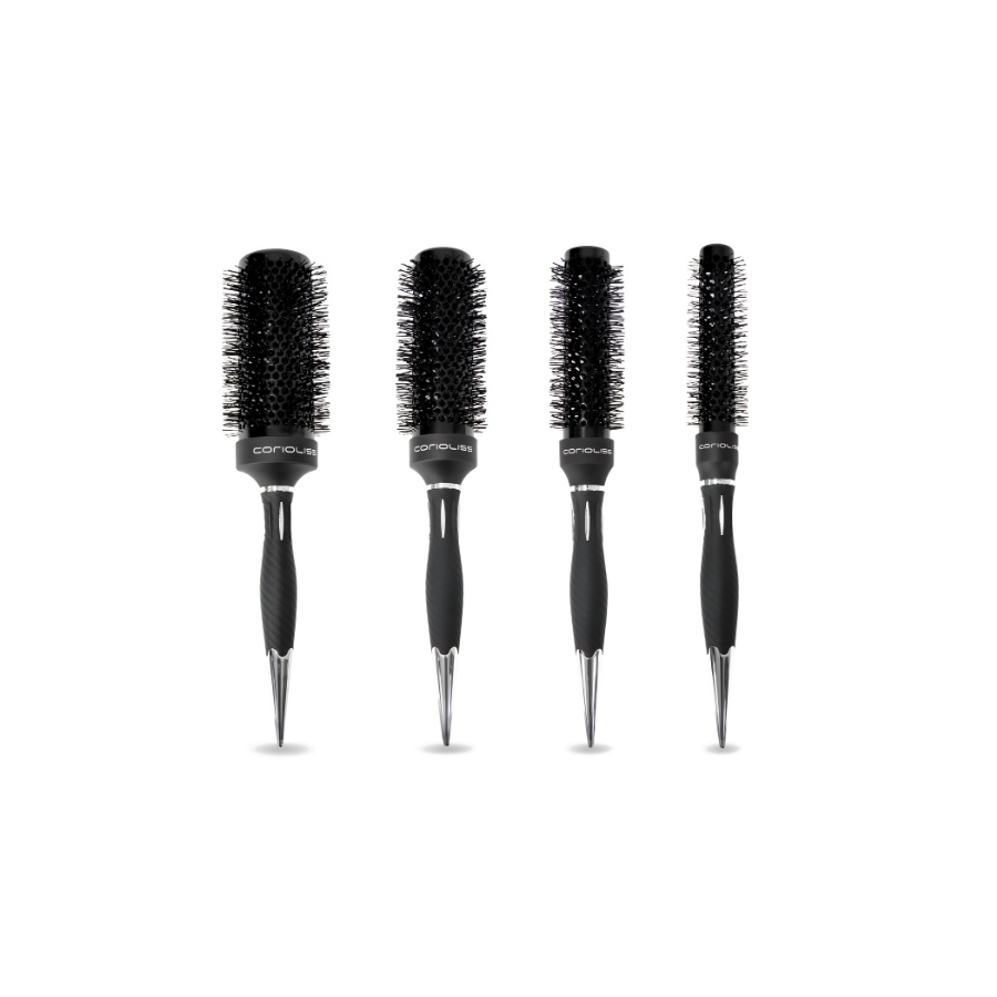 Corioliss The Brush Titanium Black Green Kit 4 cepillos