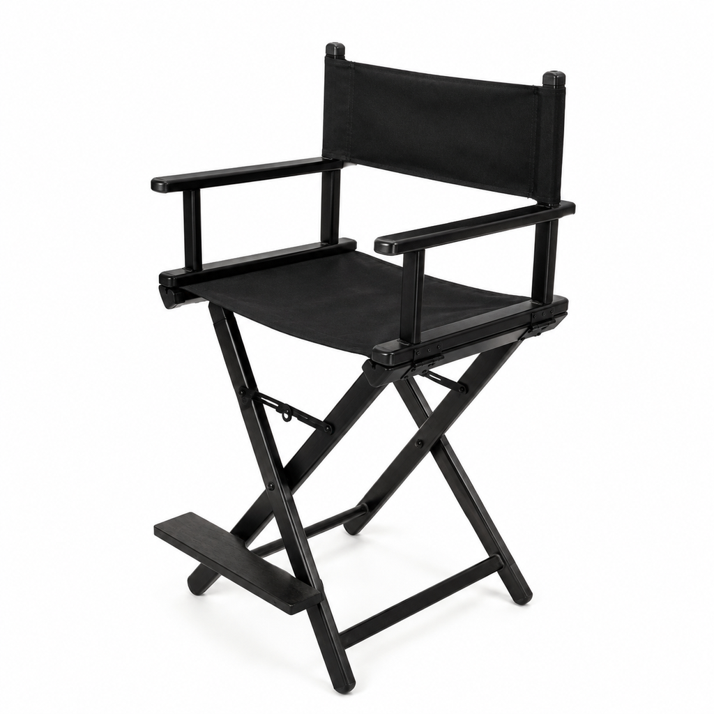 [8423029061104] Silla Maquillaje Portatil Aluminio Negra