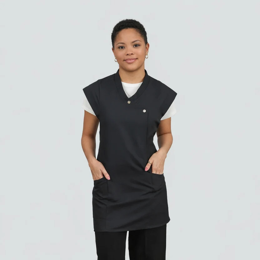 [833] Delantal Negro Ajustable