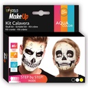 Kit Calavera 3 Colores Al Agua 3x2 Gr