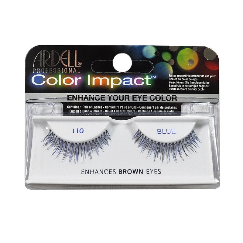 [074764618351] Ardell Color Impact Pestañas Postizas (BLUE, 110)