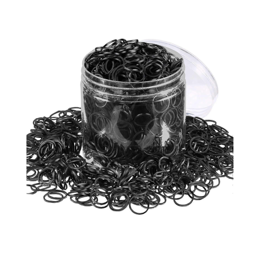 [8435303651369] Bote 300 Gomitas Para Peinados MH Cosmetics (NEGRO)