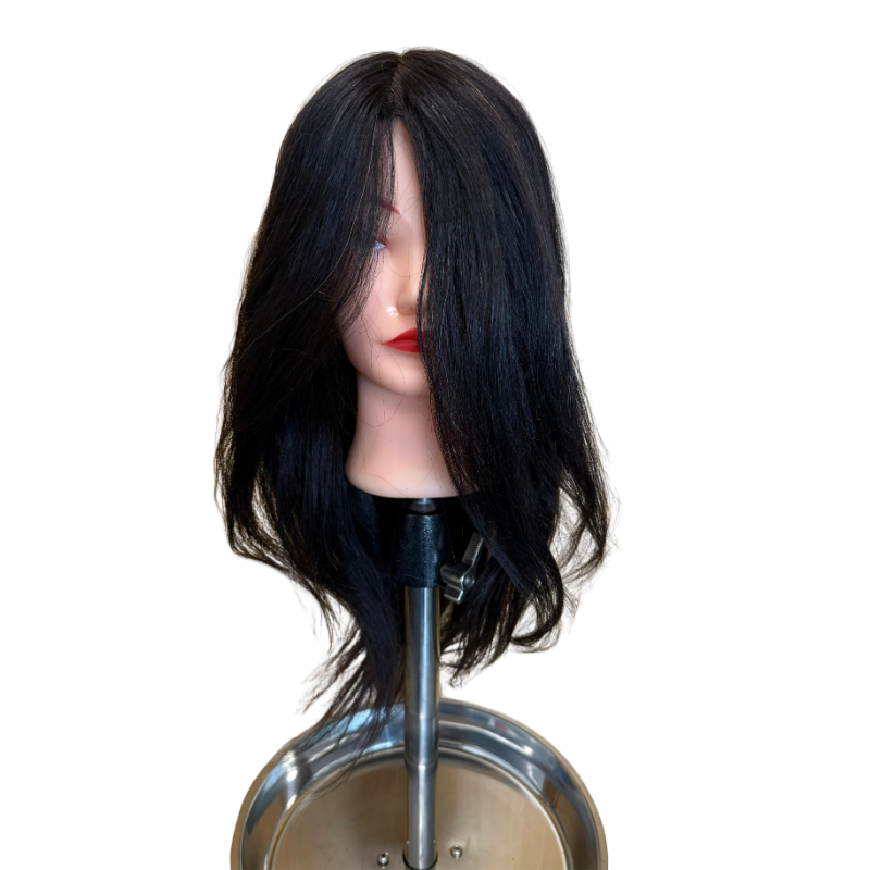 [8435303650546] Cabeza Maniqui Cabello 100% Natural 45-50cm MH Cosmetics