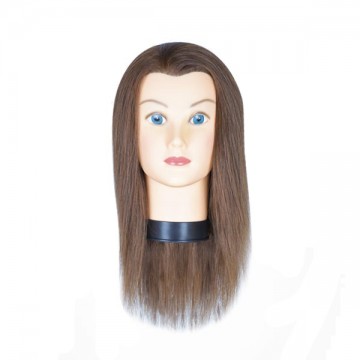 [30003231427200250010] Cabeza Maniqui Para Formación Woman Girl Brown 36Cm