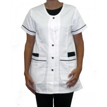 [8435303670964] Camisa Crepe Blanca Y Azul Talla 40 Jorpal