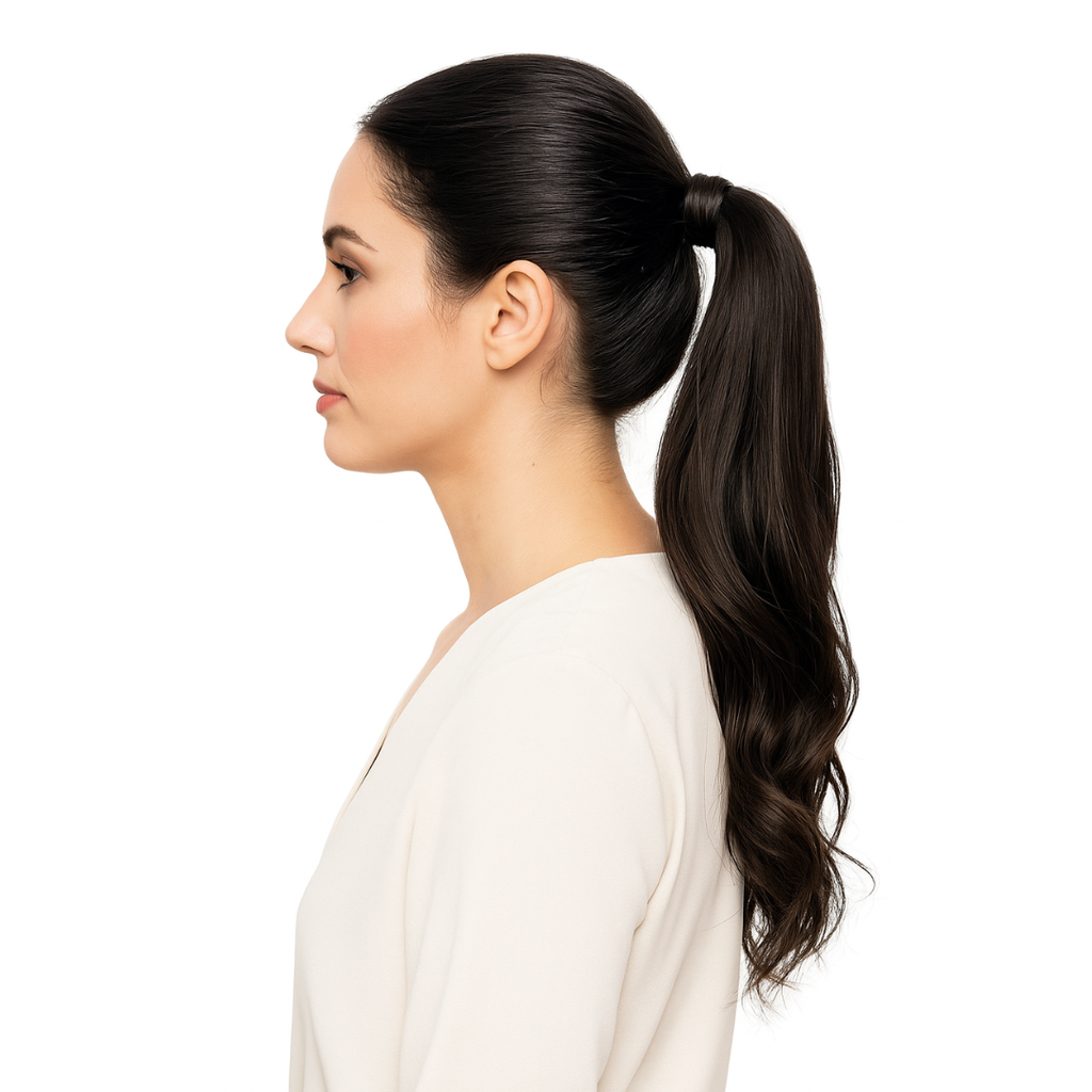 Elegance Hair Extensions organic hair coleta Bianca 50cm 115gr
