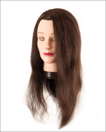 [8423029007539] Eurostil Cabeza Maniquí Pelo Natural 45-50 Cm.
