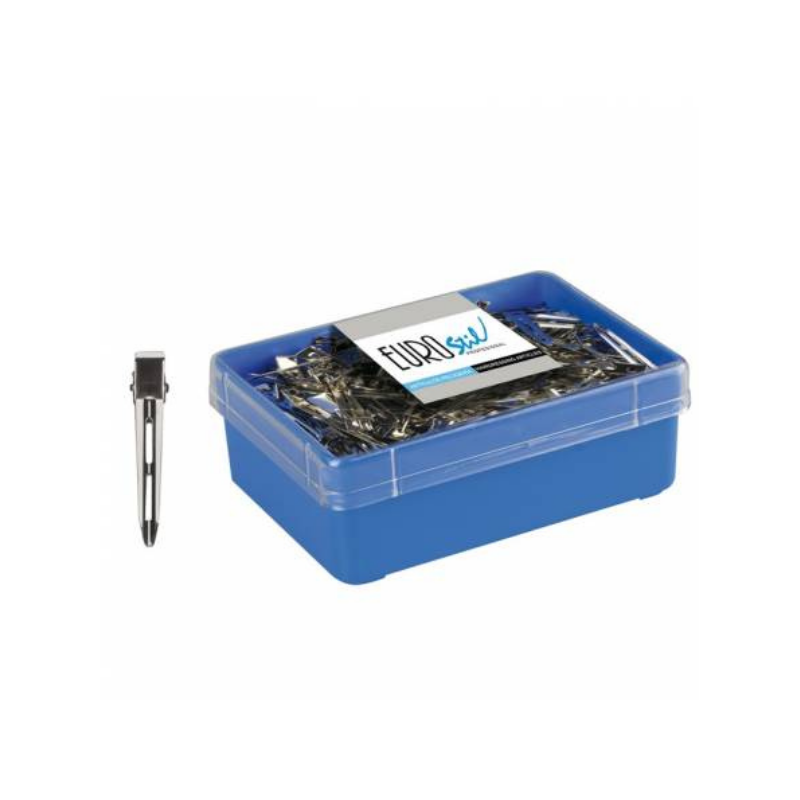 Eurostil Caja 120 pinzas medianas
