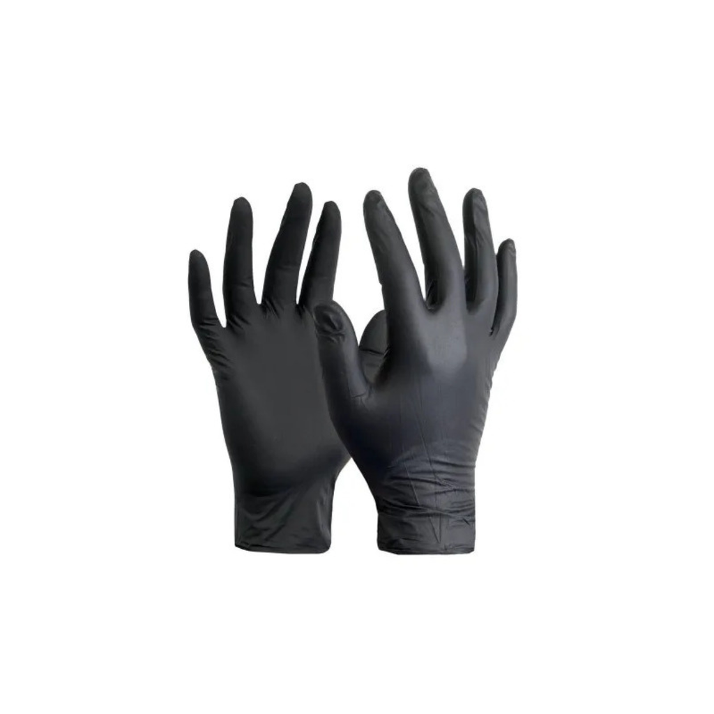 Guantes de nitrilo negro sin polvo MH Cosmetics