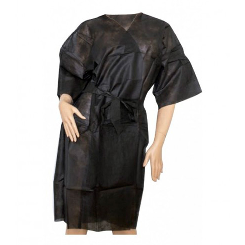 [8435303672241] Kimono Desechable Negro 5 Unidades