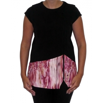 Kimono Peluqueria Negra Y Verde Talla 2